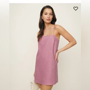 Reformation Aubree Dress Rose Sz Small